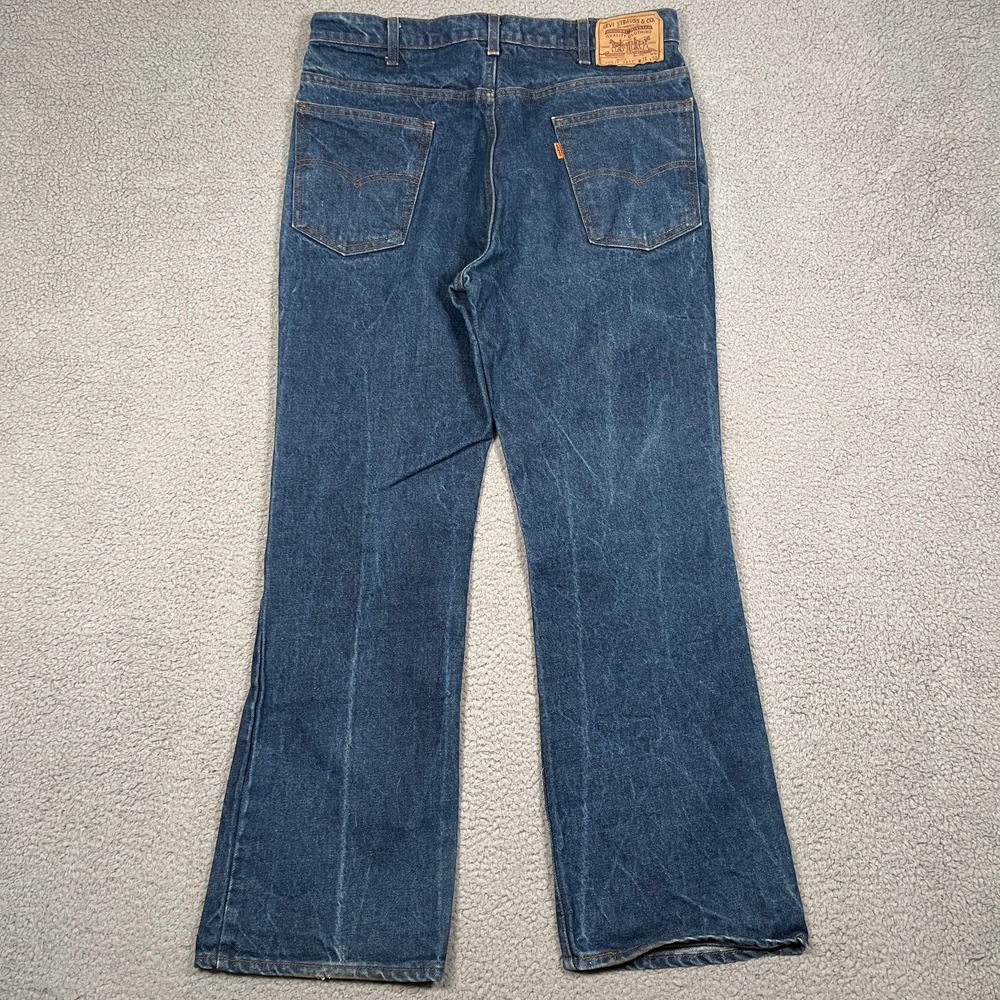 Vintage Levis Jeans Mens 36 (Fits 34x30) Orange Tab 517 Bootcut 80s Made in USA